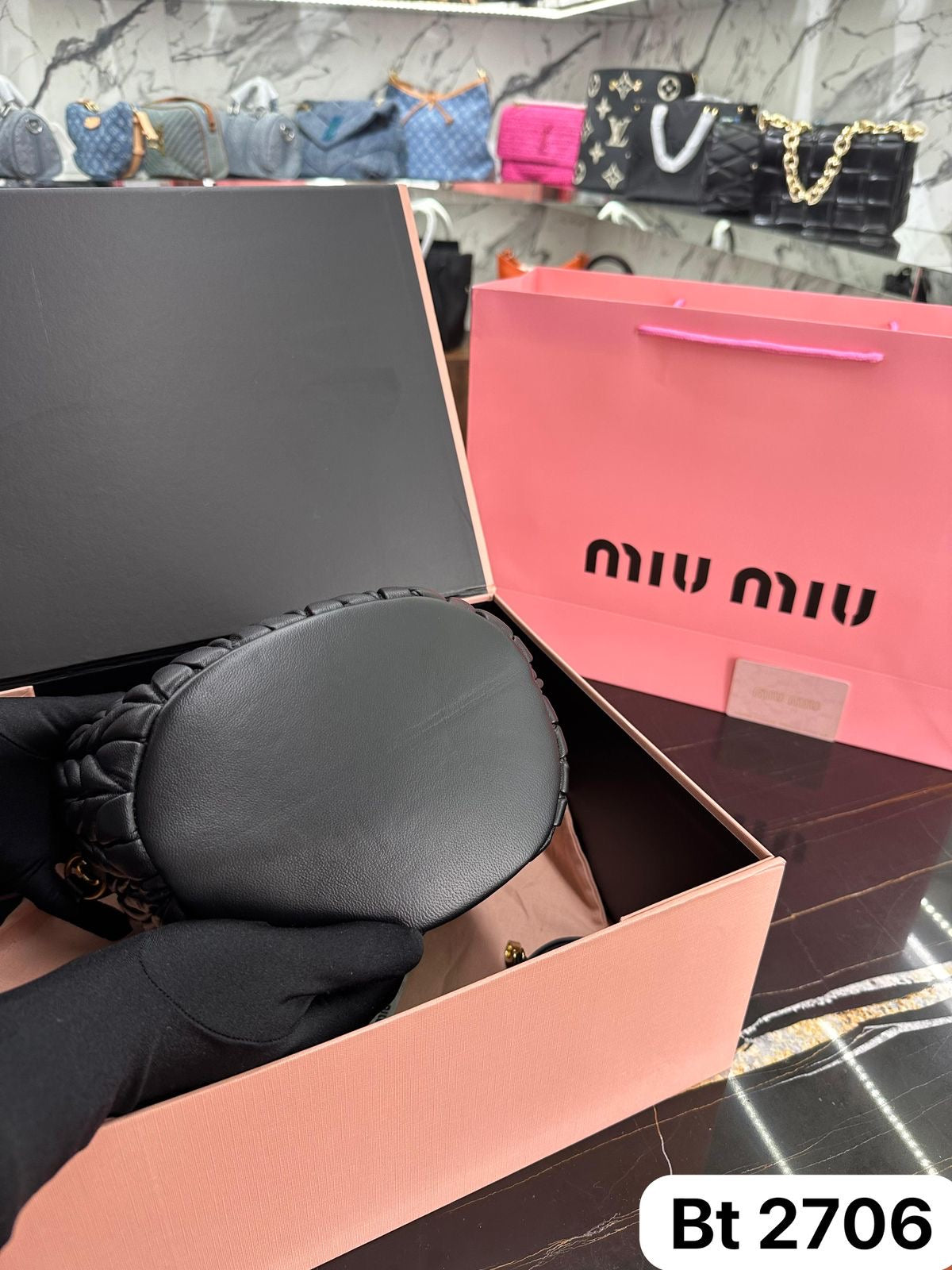 BOLSO MIU MIU SACO DE NAPA MATELASSE