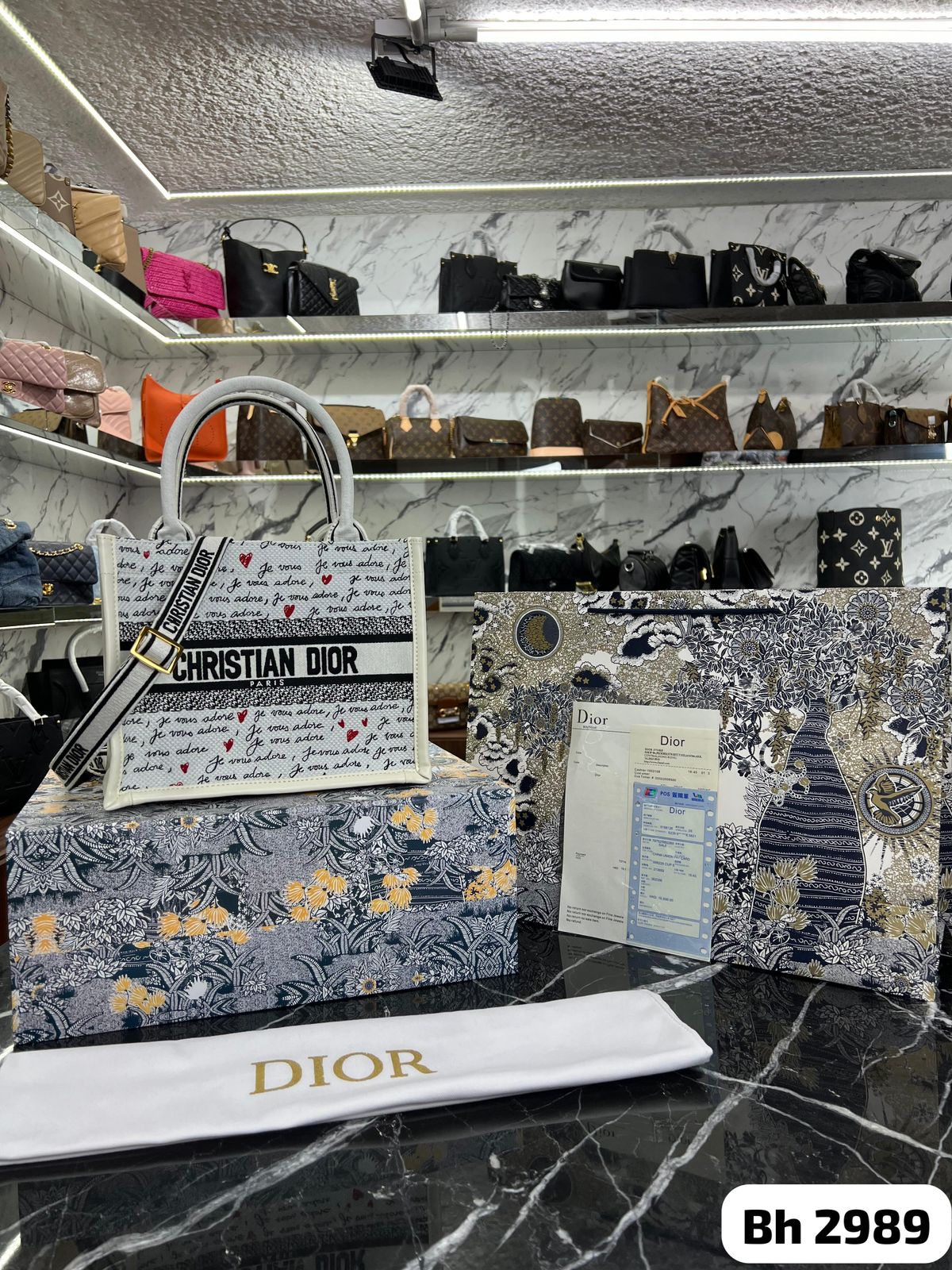 BOLSO DIOR DIORAMOUR DIOR BOOK TOTE